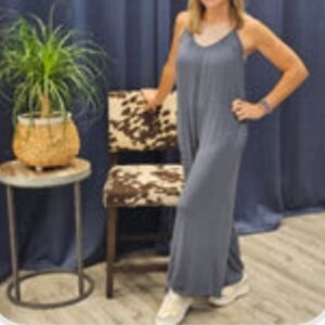 Stylish Blue Jumpsuit